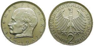 2 Mark Geschichte der Bundesrepublik Deutschland (1949-1990) Kupfer/Nickel 