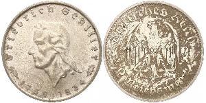 2 Mark Alemania nazi (1933-1945) Plata 