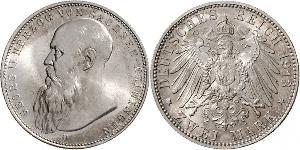 2 Mark Ducado de Sajonia-Meiningen (1680 - 1918) Plata Jorge II de Sajonia-Meiningen