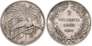 2 Mark Nueva Guinea Plata 