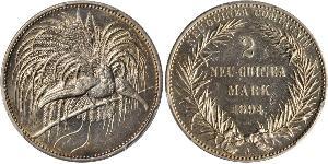 2 Mark Nueva Guinea Plata 