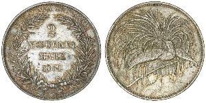 2 Mark Nueva Guinea Plata 