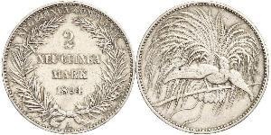 2 Mark Nueva Guinea Plata 