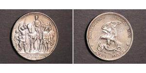 2 Mark Reino de Prusia (1701-1918) Plata 