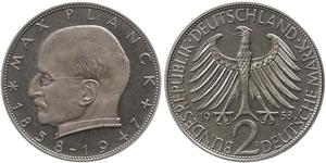2 Mark Geschichte der Bundesrepublik Deutschland (1949-1990) Silber 
