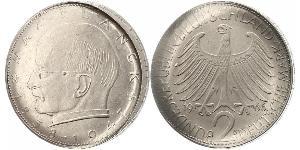 2 Mark Geschichte der Bundesrepublik Deutschland (1949-1990) Silber 