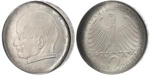 2 Mark Geschichte der Bundesrepublik Deutschland (1949-1990) Silber 