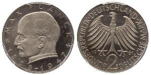 2 Mark Geschichte der Bundesrepublik Deutschland (1949-1990) Silber 