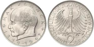 2 Mark Geschichte der Bundesrepublik Deutschland (1949-1990) Silber 