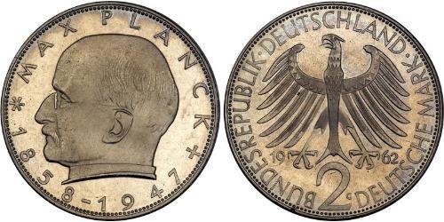 2 Mark Geschichte der Bundesrepublik Deutschland (1949-1990) Silber 