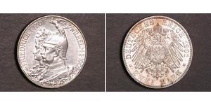 2 Mark Königreich Preußen (1701-1918) Silber Wilhelm II, German Emperor (1859-1941)