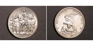 2 Mark Königreich Preußen (1701-1918) Silber 