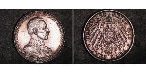 2 Mark Königreich Preußen (1701-1918) Silber Wilhelm II, German Emperor (1859-1941)