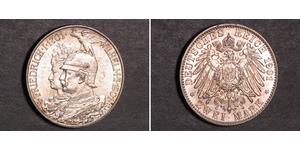 2 Mark Königreich Preußen (1701-1918) Silber Wilhelm II, German Emperor (1859-1941)