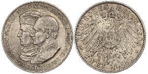 2 Mark Königreich Sachsen (1806 - 1918) Silber Friedrich August III. (Sachsen) (1865-1932)