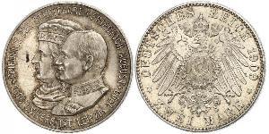 2 Mark Königreich Sachsen (1806 - 1918) Silber Friedrich August III. (Sachsen) (1865-1932)