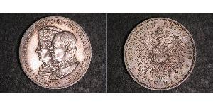 2 Mark Königreich Sachsen (1806 - 1918) Silber Friedrich August III. (Sachsen) (1865-1932)