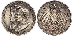 2 Mark Königreich Sachsen (1806 - 1918) Silber Friedrich August III. (Sachsen) (1865-1932)