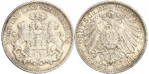2 Mark Hamburg / Germany Silver 