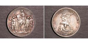 2 Mark Kingdom of Prussia (1701-1918) Silver 