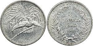 2 Mark New Guinea Silver 