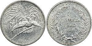 2 Mark New Guinea Silver 