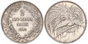 2 Mark New Guinea 銀 