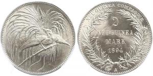 2 Mark New Guinea 銀 