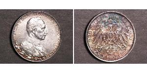 2 Mark 普魯士王國 (1701 - 1918) 銀 威廉二世 (德国)