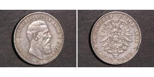 2 Mark 普魯士王國 (1701 - 1918) 銀 腓特烈三世 (德国)