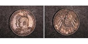 2 Mark 普魯士王國 (1701 - 1918) 銀 威廉二世 (德国)