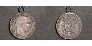 2 Mark 普魯士王國 (1701 - 1918) 銀 威廉一世 (德国)