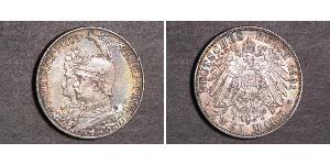 2 Mark 普魯士王國 (1701 - 1918) 銀 威廉二世 (德国)