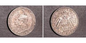 2 Mark 普魯士王國 (1701 - 1918) 銀 威廉二世 (德国)