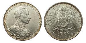 2 Mark 普魯士王國 (1701 - 1918) 銀 威廉二世 (德国)