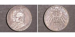 2 Mark 普魯士王國 (1701 - 1918) 銀 威廉二世 (德国)