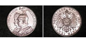 2 Mark 普魯士王國 (1701 - 1918) 銀 威廉二世 (德国)