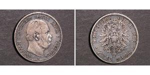 2 Mark 普魯士王國 (1701 - 1918) 銀 威廉一世 (德国)