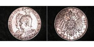 2 Mark 普魯士王國 (1701 - 1918) 銀 威廉二世 (德国)