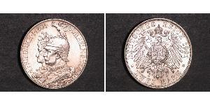 2 Mark 普魯士王國 (1701 - 1918) 銀 威廉二世 (德国)