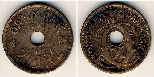 2 Ore Dänemark Bronze 