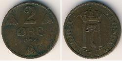 2 Ore Norvège Bronze 