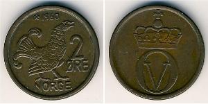 2 Ore Norwegen Bronze 