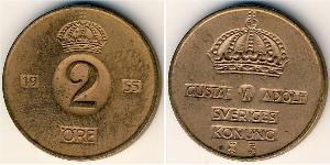 2 Ore Schweden Bronze 