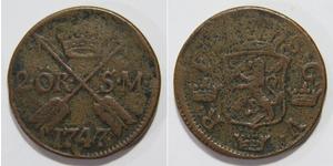 2 Ore Suède Cuivre Adolf Frederick of Sweden (1710 - 1771)