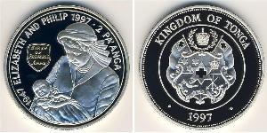 2 Paanga Tonga Silber 