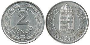 2 Pengo Hongrie (1989 - ) Aluminium 