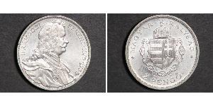2 Pengo Kingdom of Hungary (1920 - 1946) Silber 