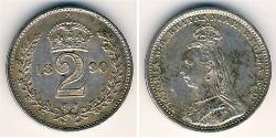 2 Penny Royaume-Uni Argent 