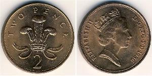 2 Penny Reino Unido Bronce 